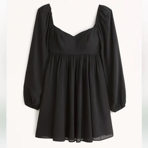 Abercrombie Long Sleeve Babydoll Mini Dress